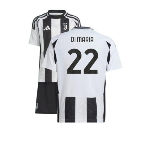 2024-2025 Juventus Home Mini Kit (Di Maria 22)