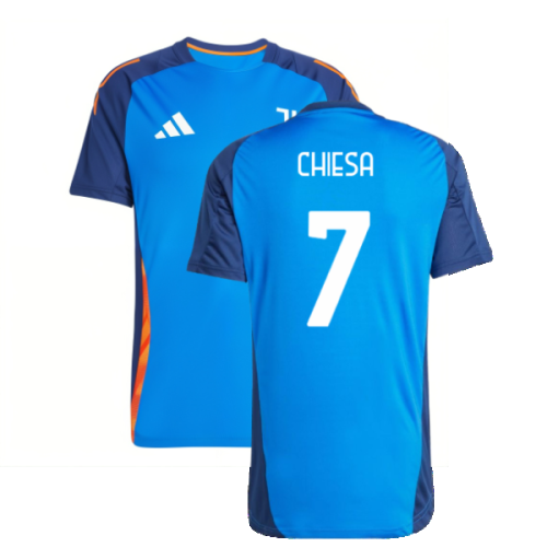 2024-2025 Juventus Training Jersey (Blue) (Chiesa 7)