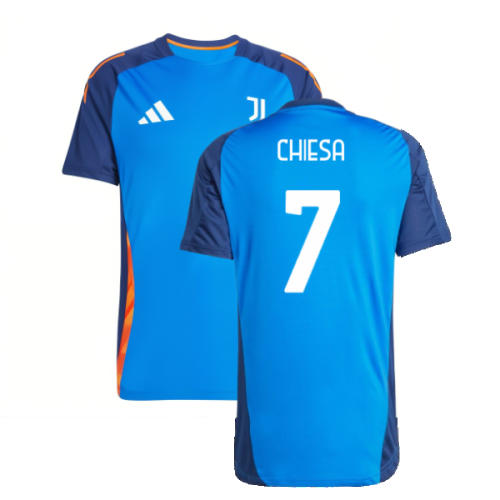 2024-2025 Juventus Training Jersey (Blue) (Chiesa 7)