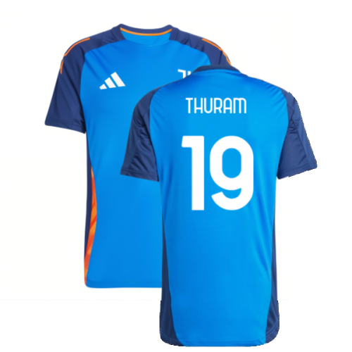 2024-2025 Juventus Training Jersey (Blue) (Thuram 19)