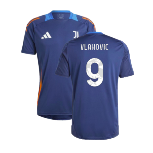 2024-2025 Juventus Training Jersey (Navy) (Vlahovic 9)