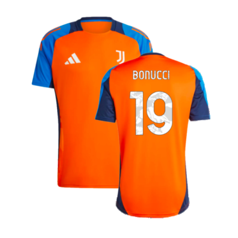 2024-2025 Juventus Training Jersey (Orange) (Bonucci 19)