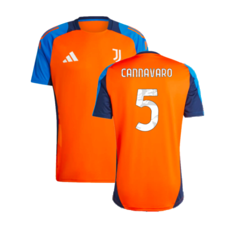 2024-2025 Juventus Training Jersey (Orange) (Cannavaro 5)