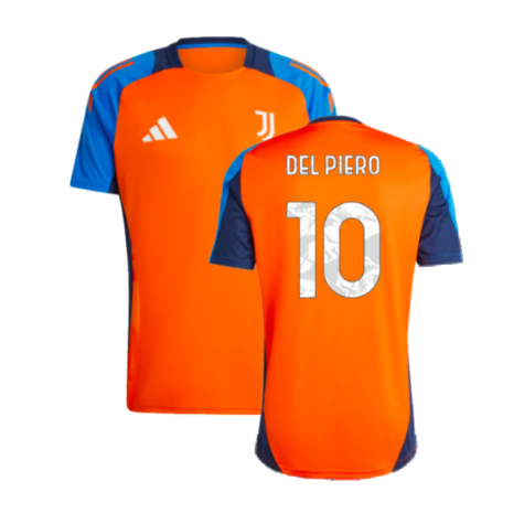 2024-2025 Juventus Training Jersey (Orange) (Del Piero 10)