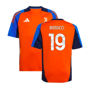 2024-2025 Juventus Training Jersey (Orange) - Kids (Bonucci 19)