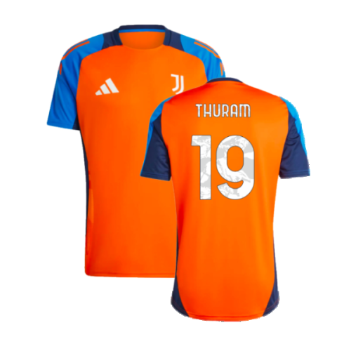 2024-2025 Juventus Training Jersey (Orange) (Thuram 19)