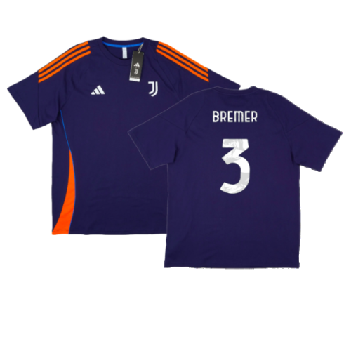 2024-2025 Juventus Training Tee (Navy) (Bremer 3)