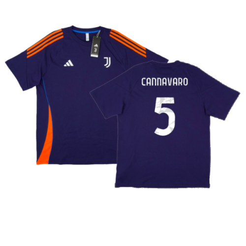 2024-2025 Juventus Training Tee (Navy) (Cannavaro 5)