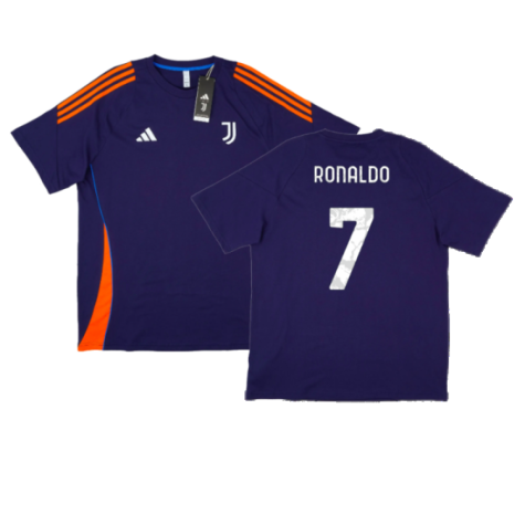 2024-2025 Juventus Training Tee (Navy) (Ronaldo 7)