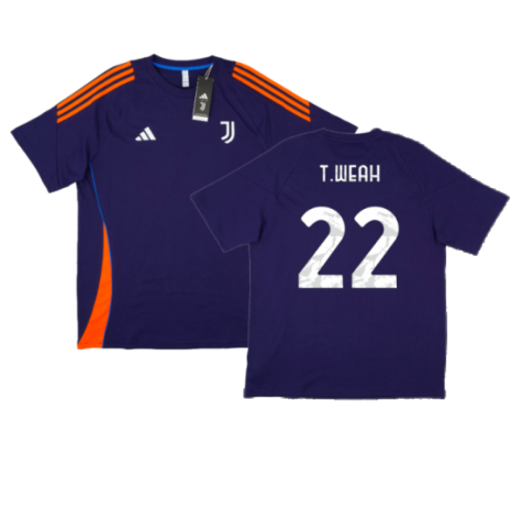 2024-2025 Juventus Training Tee (Navy) (T.Weah 22)