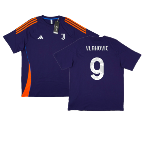 2024-2025 Juventus Training Tee (Navy) (Vlahovic 9)