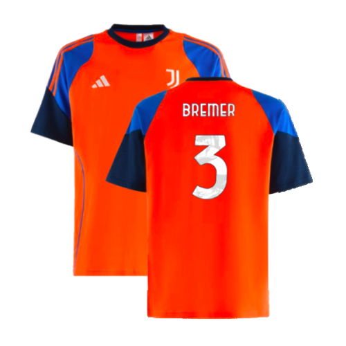 2024-2025 Juventus Training Tee (Orange) (Bremer 3)