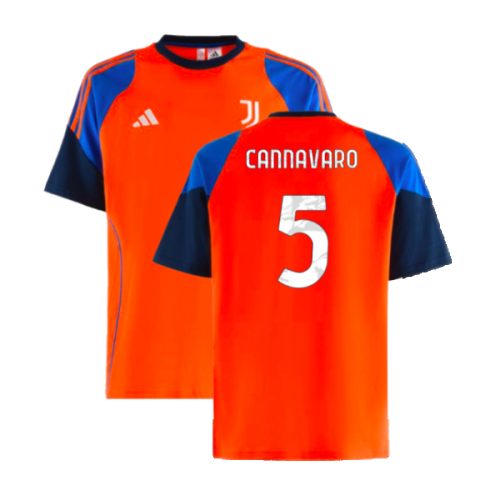 2024-2025 Juventus Training Tee (Orange) (Cannavaro 5)