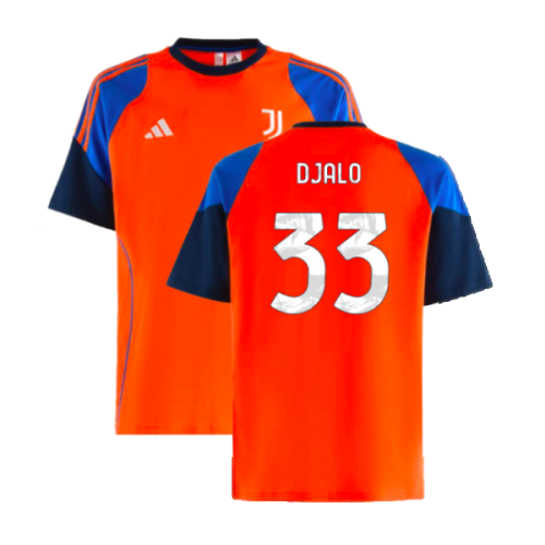 2024-2025 Juventus Training Tee (Orange) (Djalo 33)