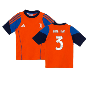 2024-2025 Juventus Training Tee (Orange) - Kids (Bremer 3)