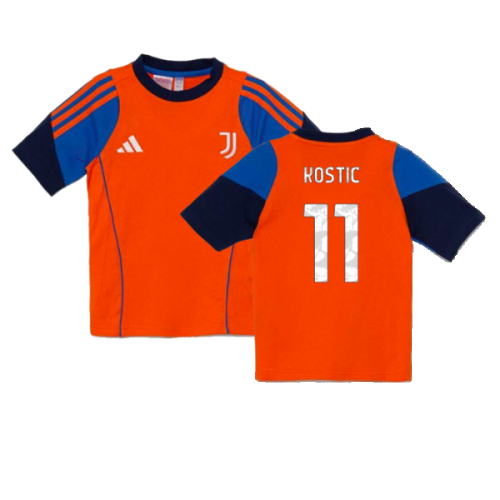 2024-2025 Juventus Training Tee (Orange) - Kids (Kostic 11)