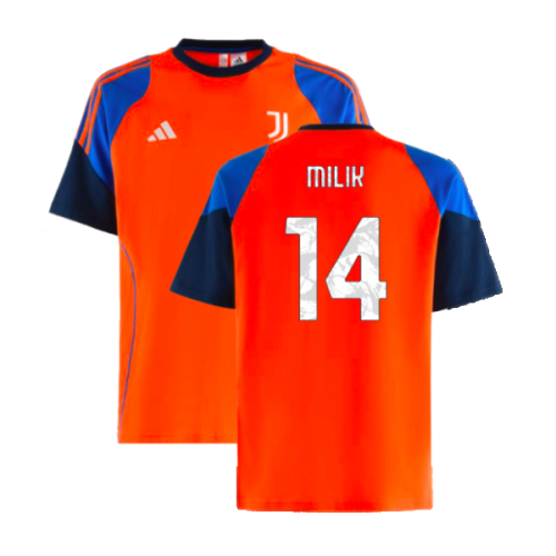 2024-2025 Juventus Training Tee (Orange) (Milik 14)