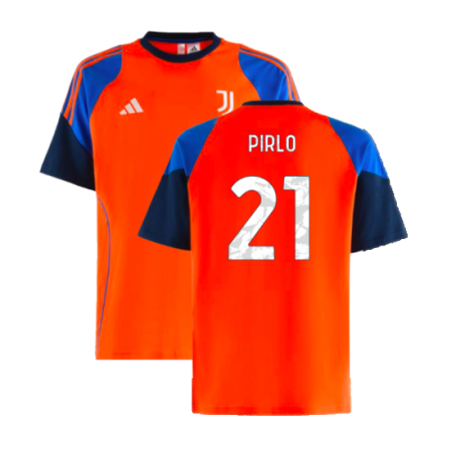2024-2025 Juventus Training Tee (Orange) (Pirlo 21)