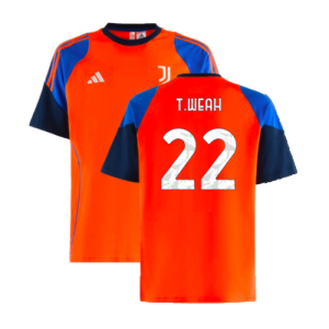 2024-2025 Juventus Training Tee (Orange) (T.Weah 22) 2024-2025 Juventus Training Tee (Orange) (T.Weah 22)