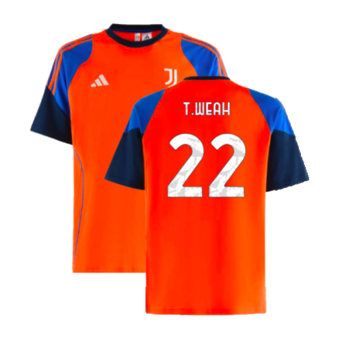 2024-2025 Juventus Training Tee (Orange) (T.Weah 22)