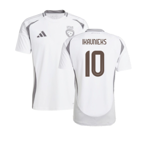 2024-2025 Latvia Away Shirt (Ikaunieks 10)