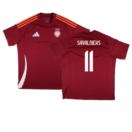 2024-2025 Latvia Home Fan Shirt (Savalnieks 11)