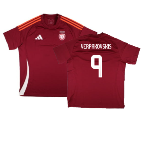 2024-2025 Latvia Home Fan Shirt (Verpakovskis 9)