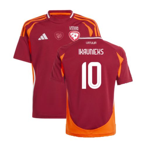 2024-2025 Latvia Home Shirt (Kids) (Ikaunieks 10)