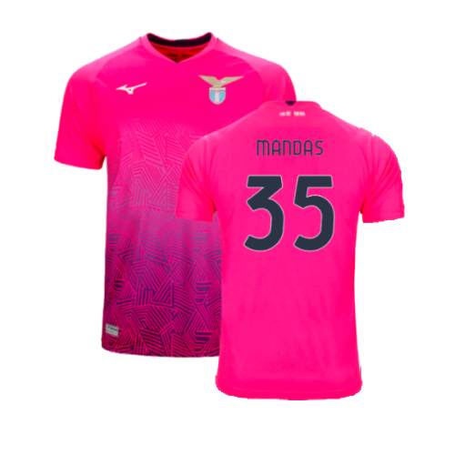 2024-2025 Lazio Away Goalkeeper Shirt (Pink) (Mandas 35)