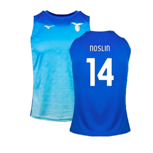 2024-2025 Lazio Graphic Sleeveless Training Shirt (Royal) (Noslin 14)