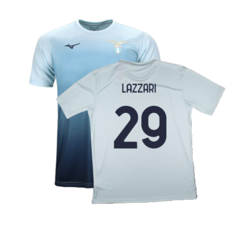 2024-2025 Lazio Graphic Training Shirt (ice Blue) (Lazzari 29)