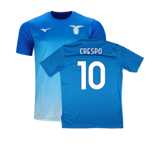 2024-2025 Lazio Graphic Training Shirt (Royal) (Crespo 10)