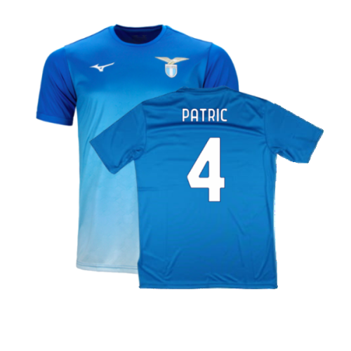 2024-2025 Lazio Graphic Training Shirt (Royal) (Patric 4)