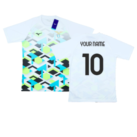 2024-2025 Lazio Pre-Match Jersey (White) (Your Name)