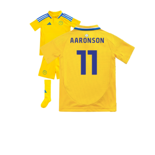 2024-2025 Leeds United Away Mini Kit (Aaronson 11)