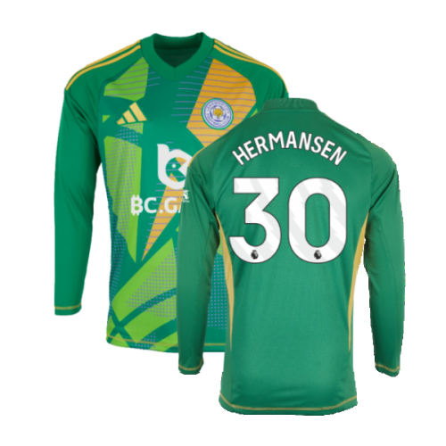 2024-2025 Leicester City Home Goalkeeper Shirt (Green) (Hermansen 30)