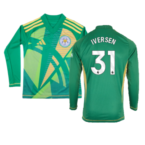 2024-2025 Leicester City Home Goalkeeper Shirt (Green) - Kids (Iversen 31)