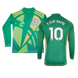 2024-2025 Leicester City Home Goalkeeper Shirt (Green) - Kids