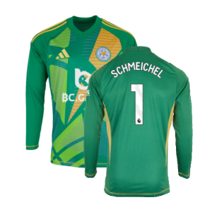 2024-2025 Leicester City Home Goalkeeper Shirt (Green) (Schmeichel 1)