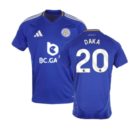 2024-2025 Leicester City Home Shirt (Daka 20)