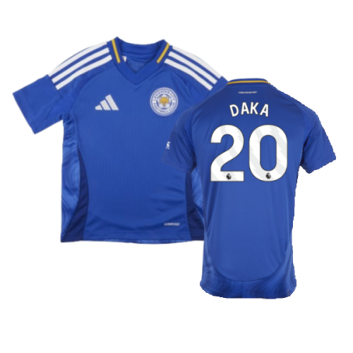 2024-2025 Leicester City Home Shirt (Kids) (Daka 20)