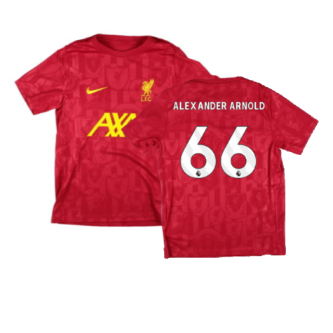 2024-2025 Liverpool Academy Pre-Match Shirt (Red) - Kids (Alexander Arnold 66)