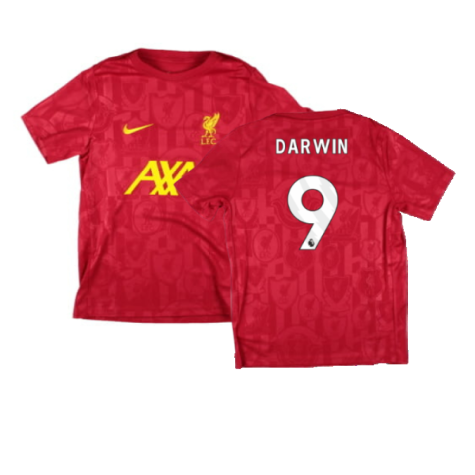 2024-2025 Liverpool Academy Pre-Match Shirt (Red) - Kids (Darwin 9)