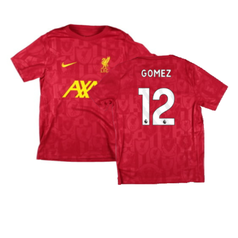 2024-2025 Liverpool Academy Pre-Match Shirt (Red) - Kids (Gomez 12)