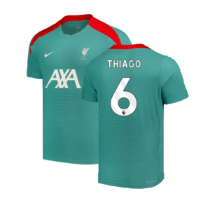 2024-2025 Liverpool Dri-Fit ADV Elite Strike S/S Shirt (Green) (Thiago 6)