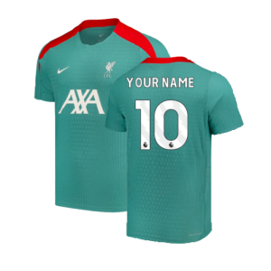 2024-2025 Liverpool Dri-Fit ADV Elite Strike S/S Shirt (Green) (Your Name)