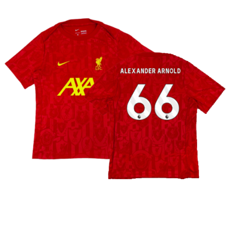 2024-2025 Liverpool Dri-Fit Pre-Match Shirt (Red) (Alexander Arnold 66)