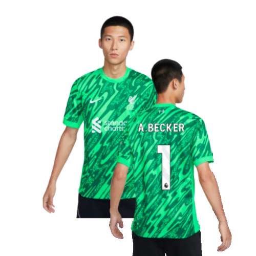 2024-2025 Liverpool Goalkeeper Shirt (Green) (A.Becker 1)