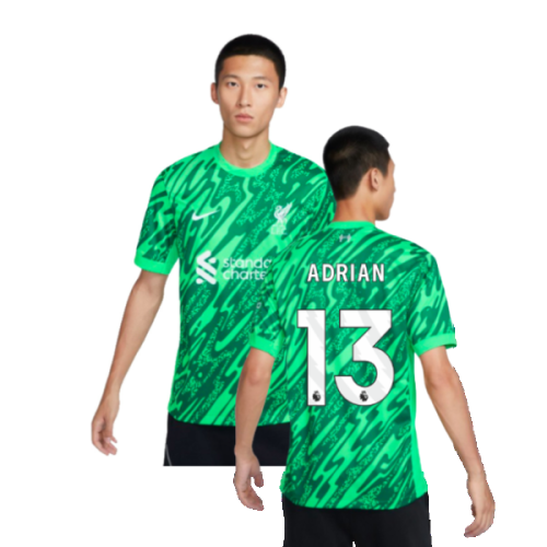 2024-2025 Liverpool Goalkeeper Shirt (Green) (Adrian 13)