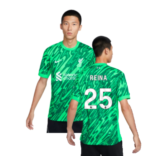 2024-2025 Liverpool Goalkeeper Shirt (Green) (Reina 25)